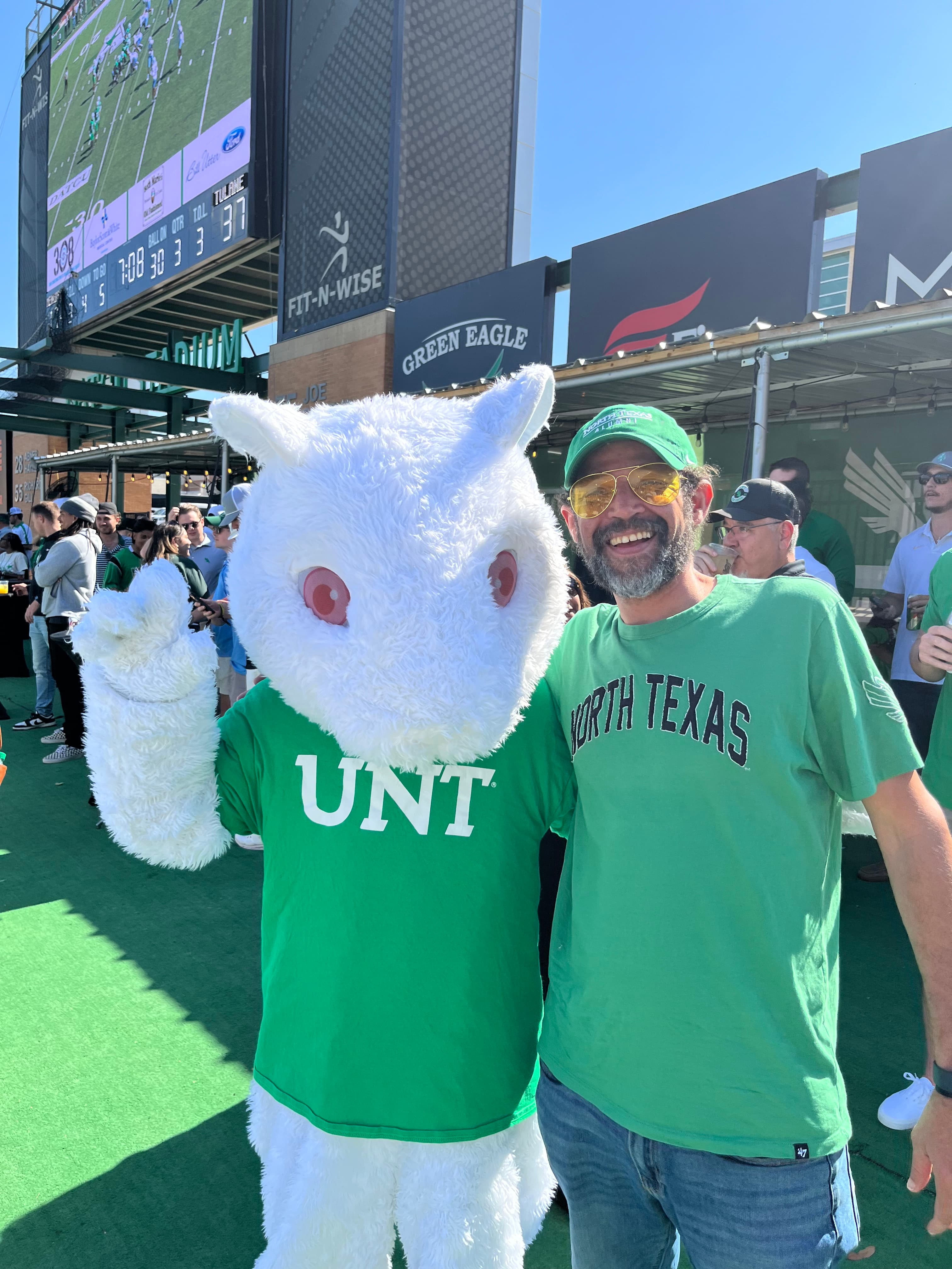 Damian Hicks with Lucky the Squirrel