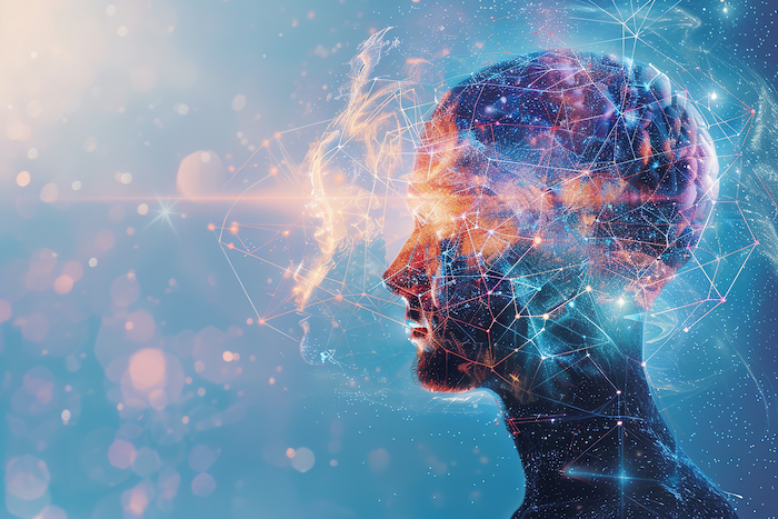 head with motion around brain