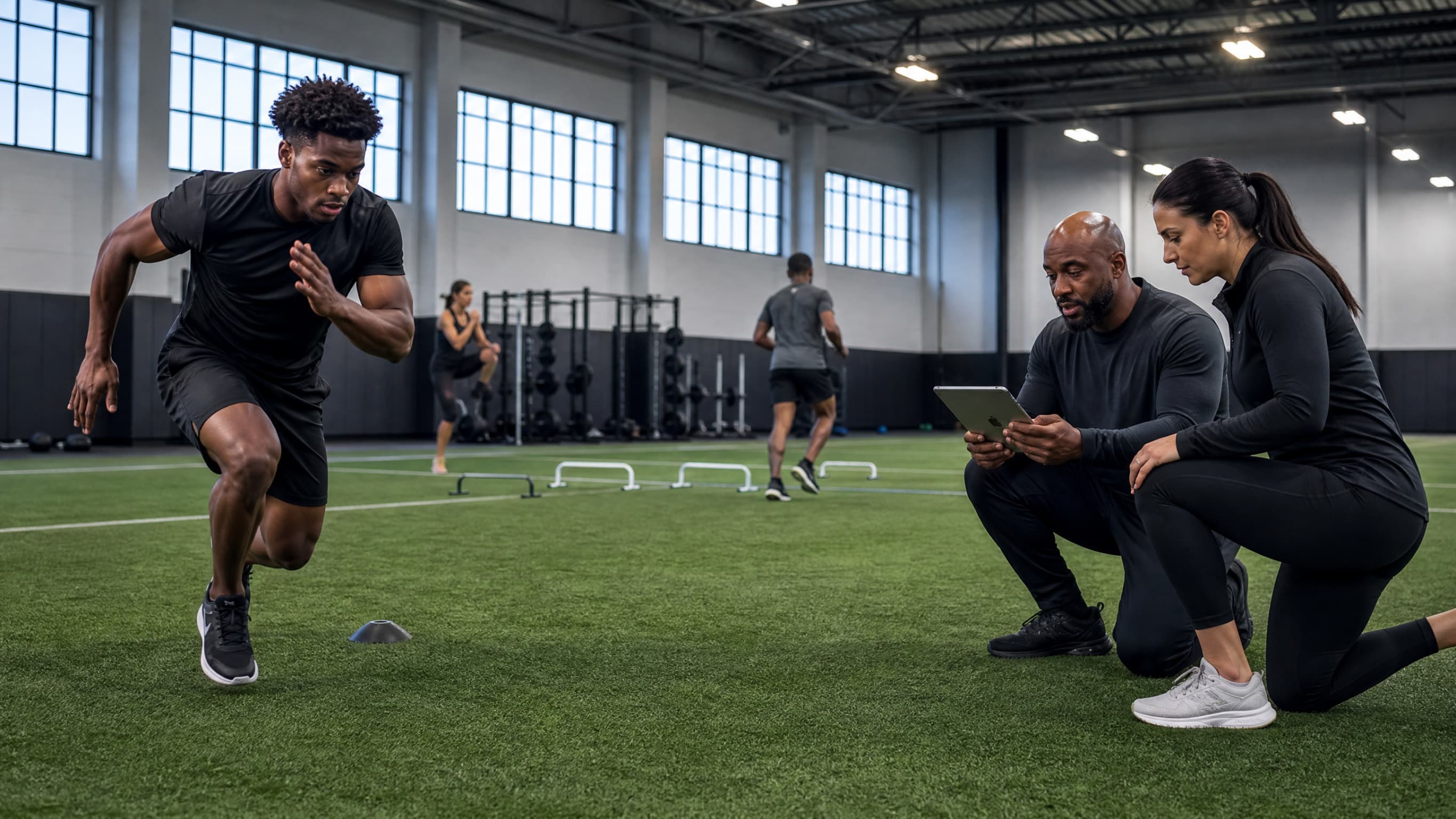 athlete being coached