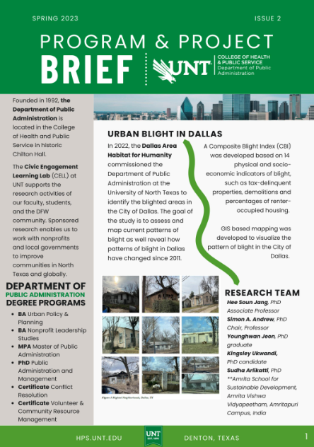 Spring 2023 Program & Project Brief