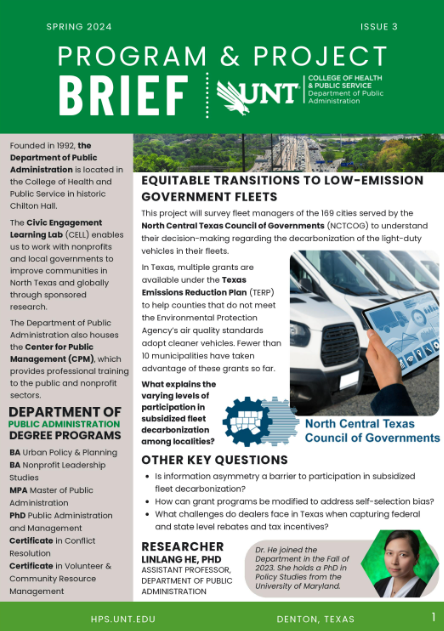 Spring 2024 Program & Project Brief