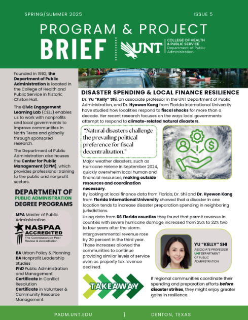 Spring/Summer 2025 Program & Project Brief