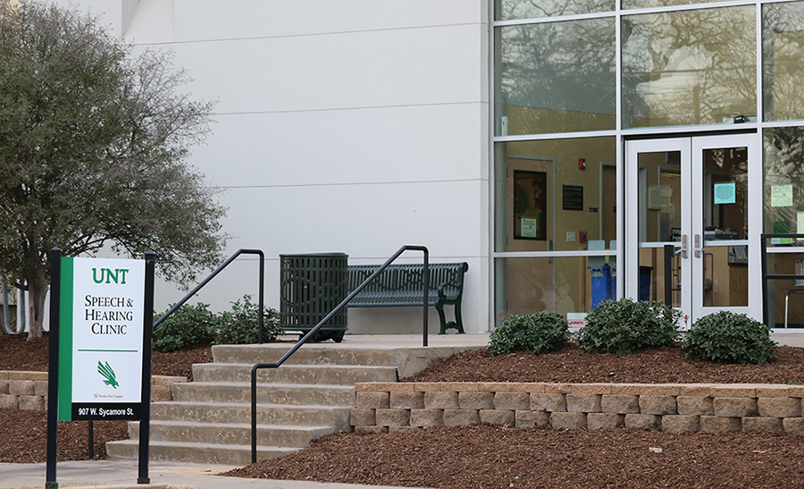 Exterior of UNT Speech & Hearing Center