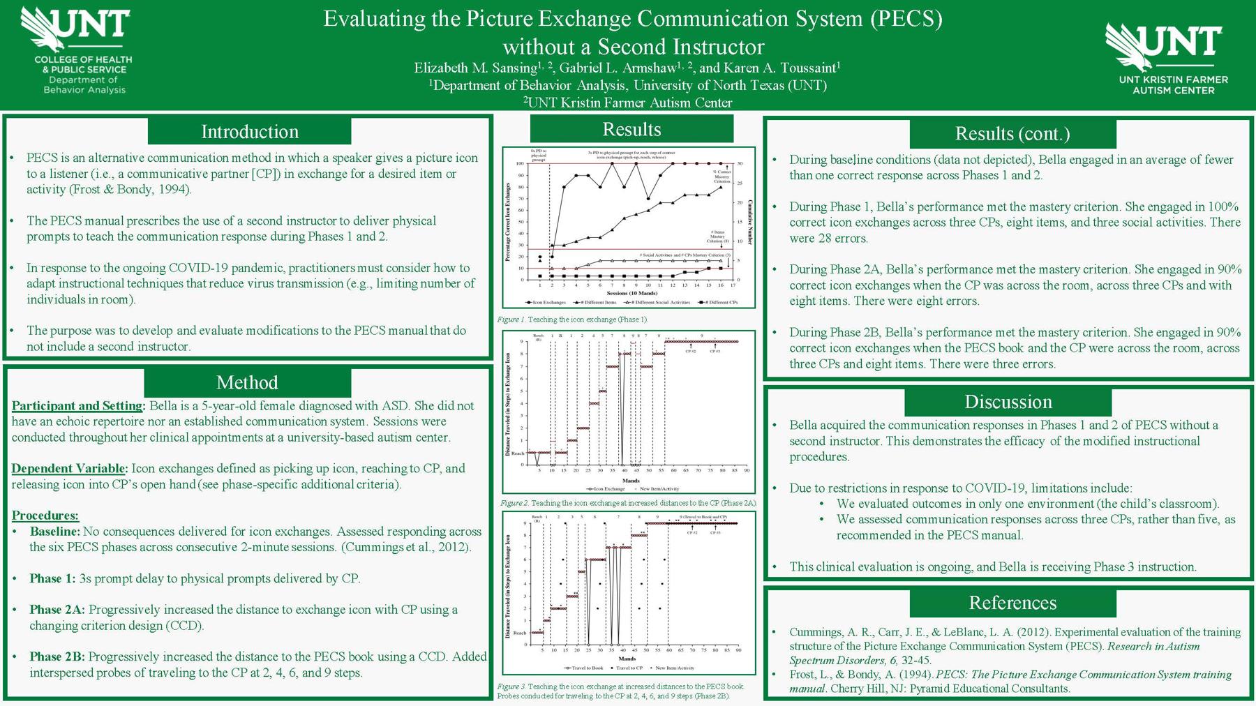 Evaluating the Picture Exchange Communication System (PECS) without a Second Instructor