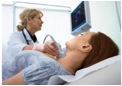 Woman getting a scan
